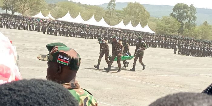 Kenya Forest Ranger Collapses During Pass-Out Parade