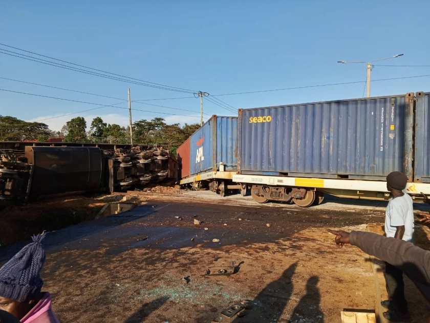 Two Injured in Train-Truck Collision at Bungoma’s Pamusu Junction
