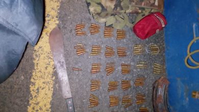 ammunition in a bus